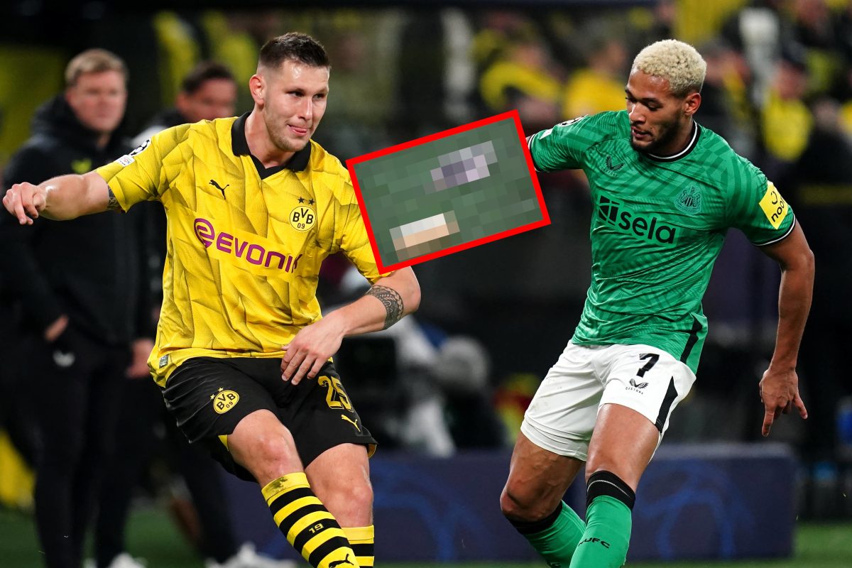 Unterbrechung bei Borussia Dortmund - Newcastle.
