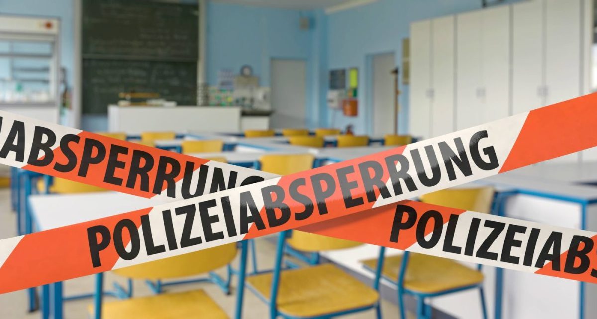 Polizeiabsperrung, Klassenzimmer