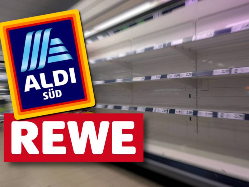 Aldi, Rewe und Co: Kunden stehen vor leeren Regalen – der Grund ist bitter