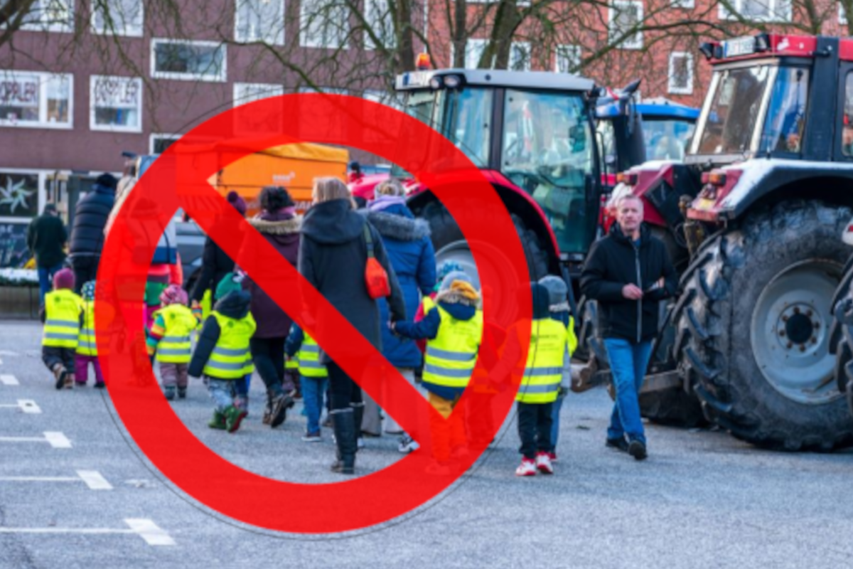 Kinder haben auf Demos wie dem Protest der Bauern nichts zu suchen.