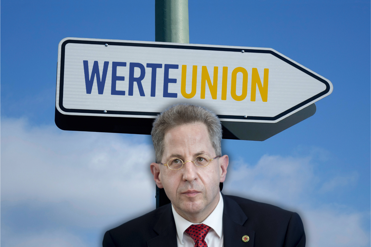 Hans-Georg Maaßens Junge WerteUnion hat sich mit einem KI-Bild in die Nesseln gesetzt.