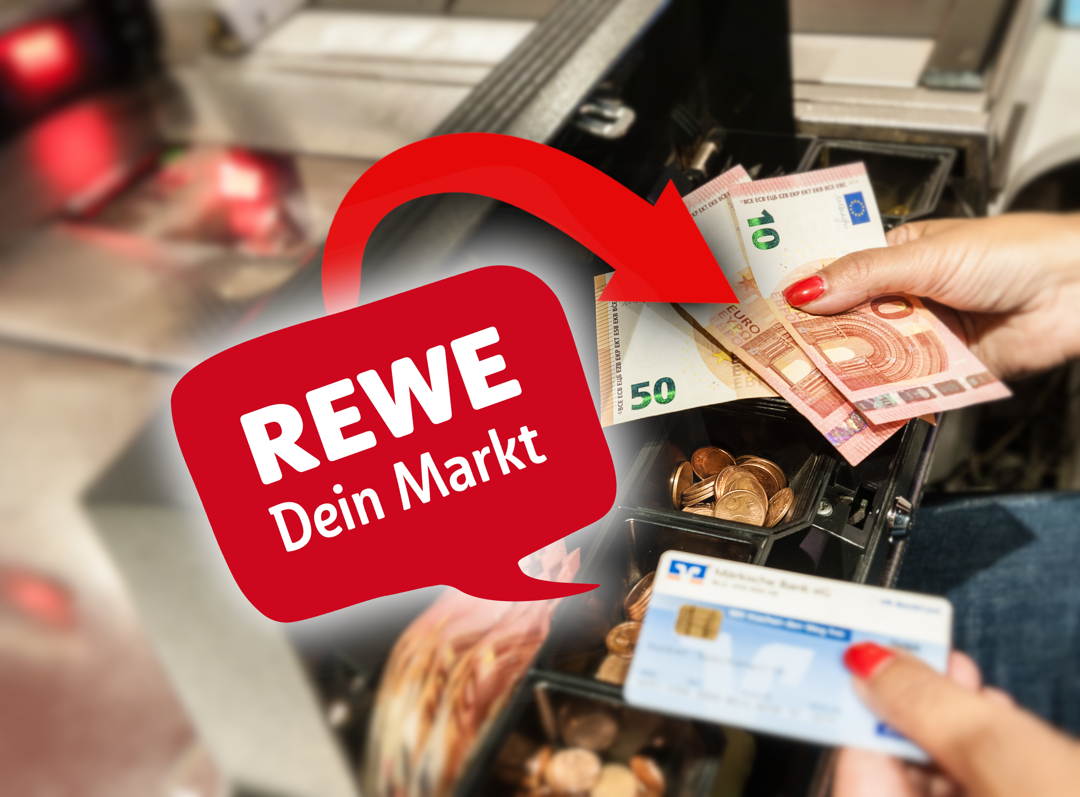 Wie viel Bargeld kann ich bei REWE abholen?