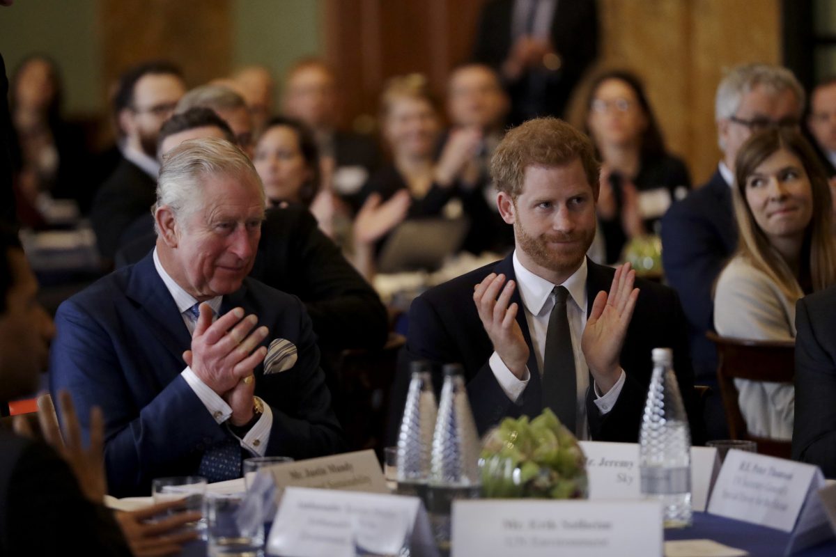 König Charles III. und Prinz Harry.