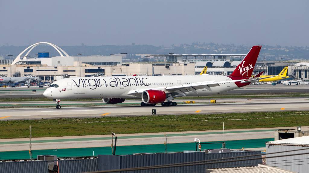 Virgin Atlantic Flugzeug am LAX