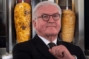 Steinmeier bringt seinen eigenen Döner mit.