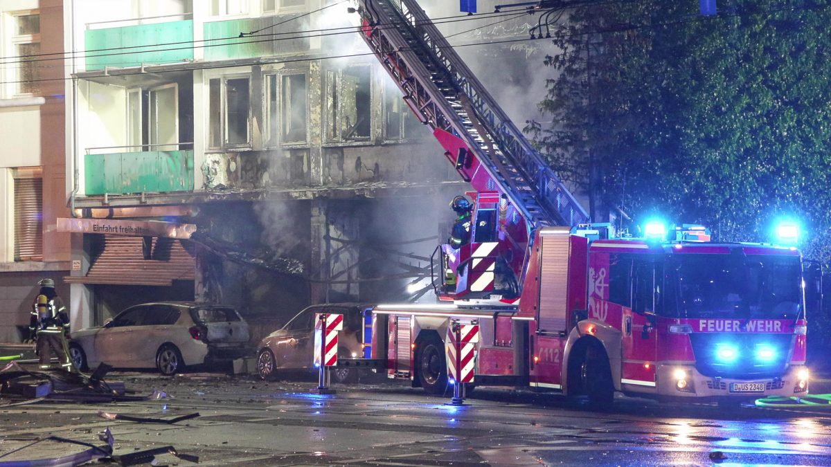 Kiosk-Explosion in Düsseldorf ++ drei Tote ++ erste Hinweise auf ein Verbrechen