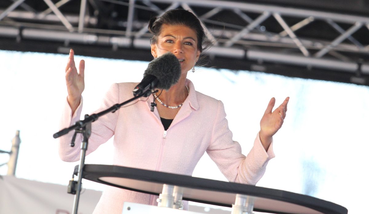 Europawahl: Erster Wahlkampfauftritt von Wagenknecht – „Ampel will lieber Wehrausbildung in der Schule“