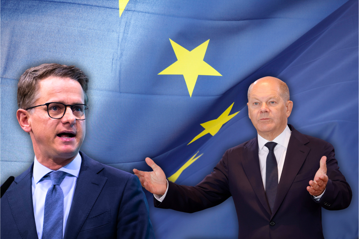 Nach der Prognose zur Europawahl fordert Linnemann von SPD-Kanzler Scholz die Vertrauensfrage