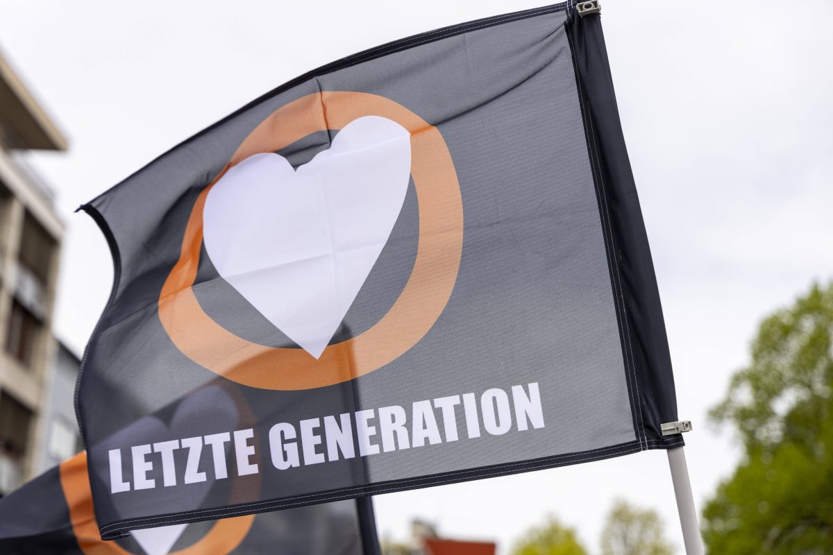 Aktion der Aktivisten der Letzten Generation