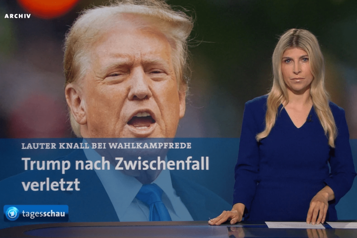 "Tagesschau" berichtet über Trump-Attentat.