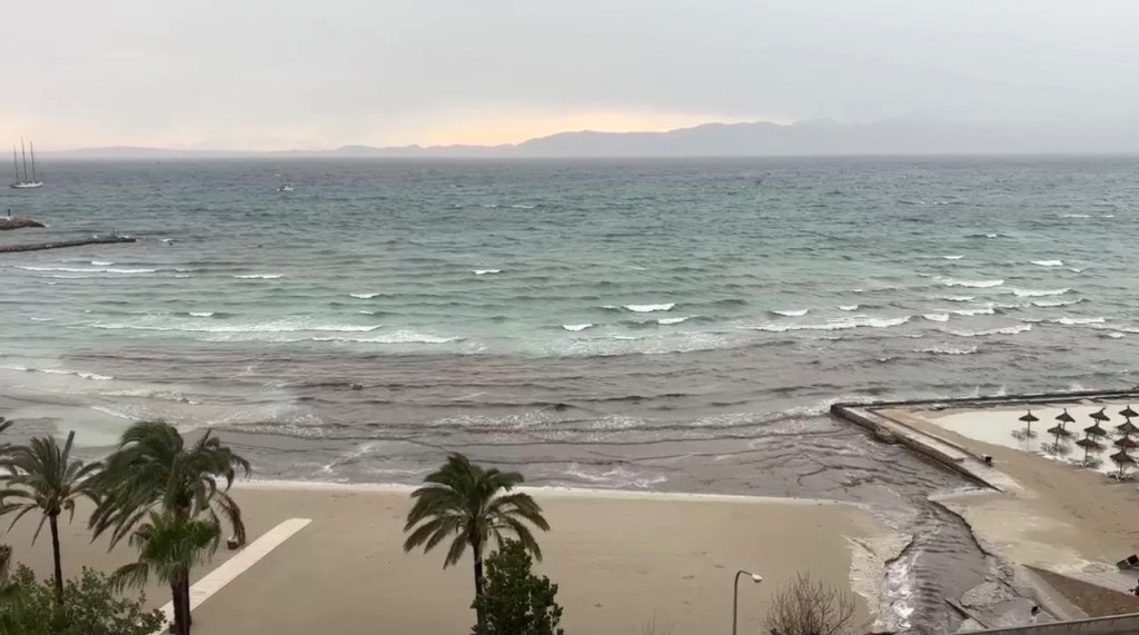 Das Unwetter auf Mallorca hat zufolge, dass Müll und Abwasser im Meer gelangt sind.