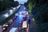 Schwer Unfall auf der A40 zwischen Essen und Gelsenkirchen kurz vor der Ausfahrt GE-Süd.