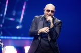 US-Rapper Pitbull während eines Auftritts.