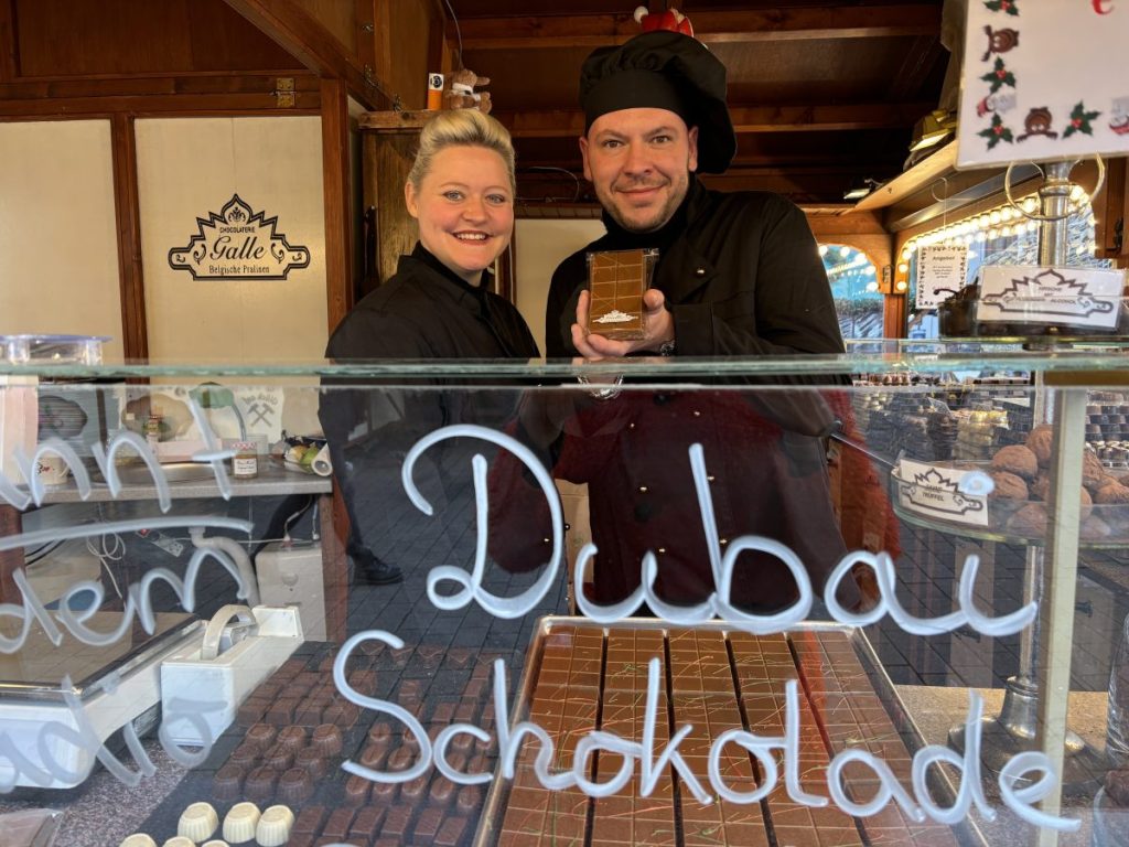 Weihnachtsmarkt Essen Dubai-Schokolade