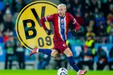 Julian Ryerson von Borussia Dortmund ist für Norwegen im Einsatz.