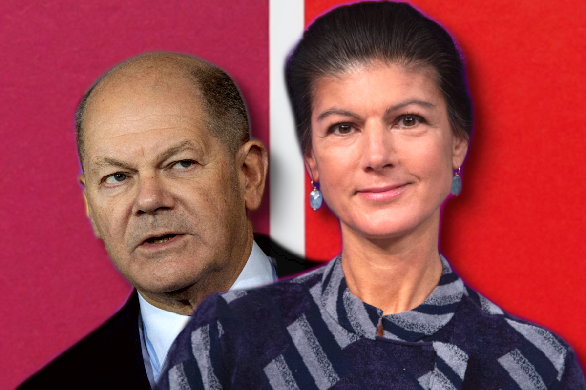 Brombeer-Koalition nach der Bundestagswahl? Scholz und Wagenknecht