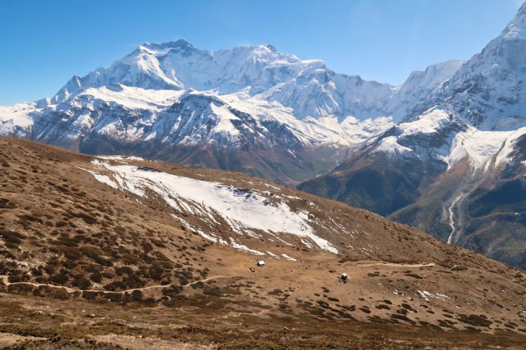 Hoechste Berge der Welt-Annapurna.