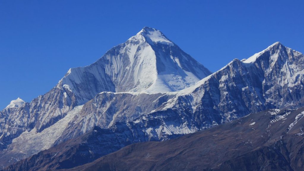 Hoechste Berge der Welt-Dhaulagiri