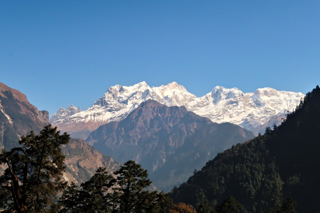 Hoechste Berge der Welt-Manaslu.