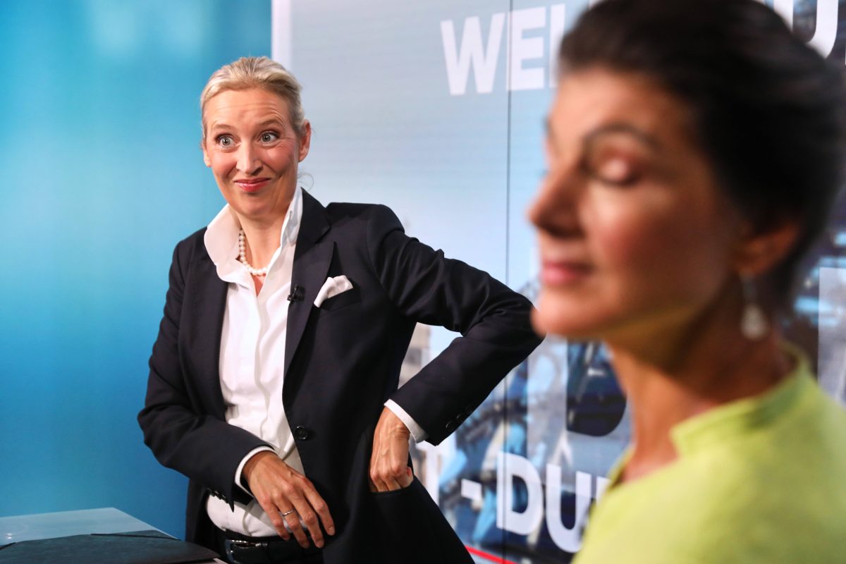 Alice Weidel und Sahra Wagenknecht