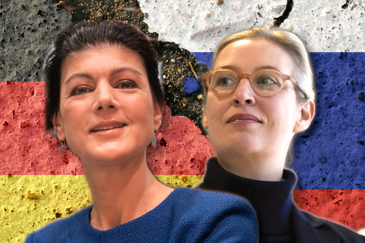 Beliebt in Moskau: Weidel und Wagenknecht