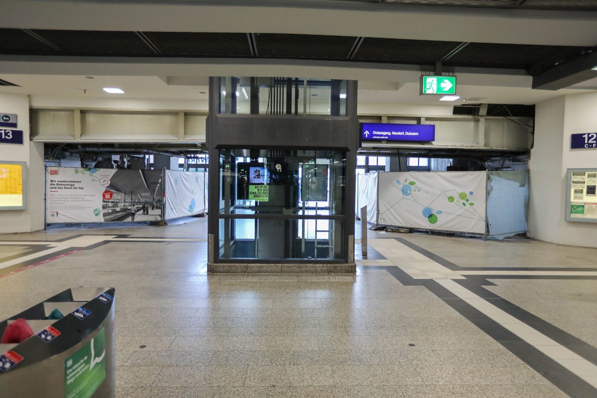 Der Hauptbahnhof in Duisburg hat aktuell einige LeerstÃ¤nde.