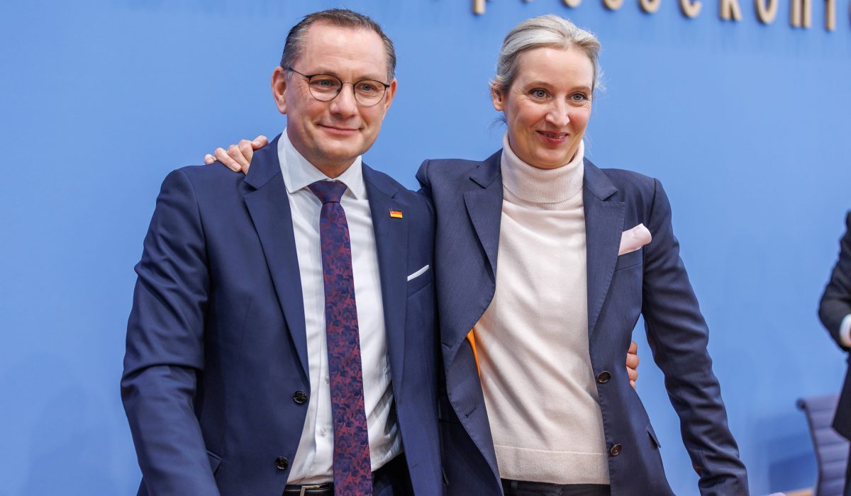 Mega-Erfolg bei der Bundestagswahl: Alice Weidel und Tini Chrupalla.