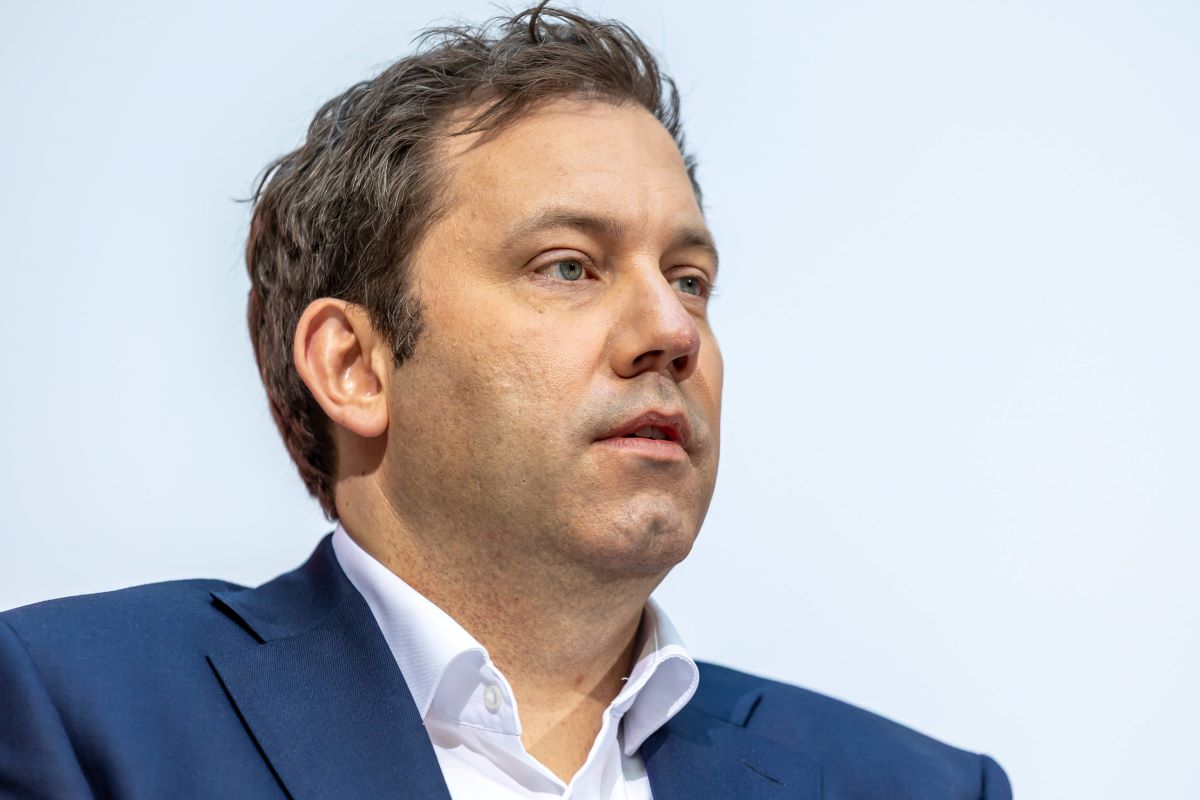 Lars Klingbeil, Parteivorsitzender der SPD, bei einer Pressekonferenz der SPD im Willy-Brandt-Haus in Berlin.