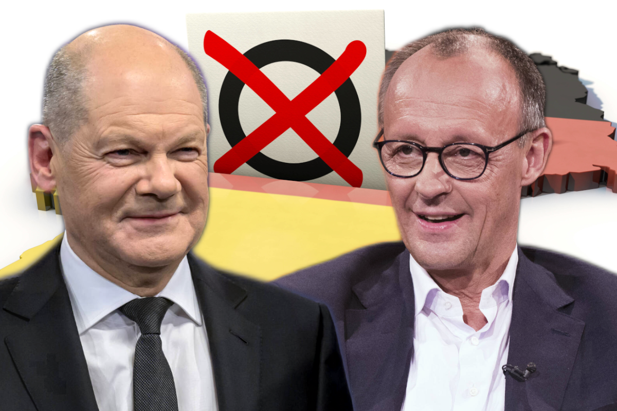 TV-Duell (ARD/ZDF) zwischen Scholz und Merz.